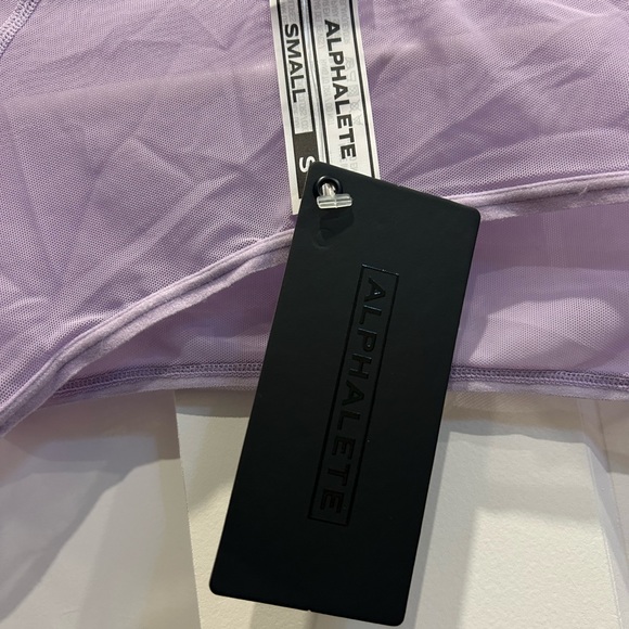 Alphalete Women's Mesh Astor Top in Aquari - Picture 5 of 7